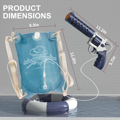 Image of Water Gun Toy with Automatic Water Absorption Function 25Ft Range | Self-Filling |High Pressure Mechanism Ideal Outdoor Toy for Pool & Beach Fun (Style 5)