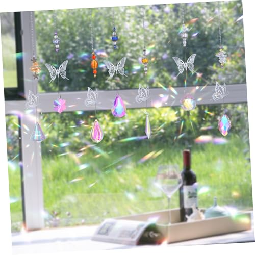 Attrape-soleil cristal x7 décoration suspendue jardin