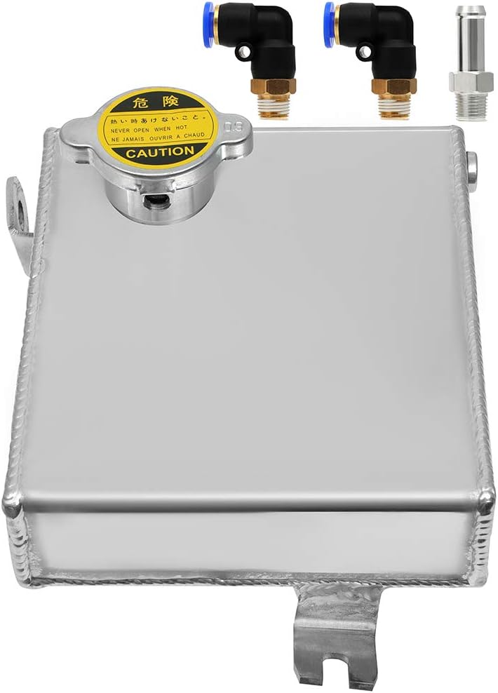 Replacement 1988-1994 For Nissan S13 S14 S15 240SX 180SX Polished Stainless Steel Radiator Overflow Catch Tank