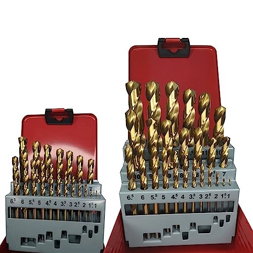 Foret enduit HSS M2 set de 13 forets de 1.5 à 6.5mm pour outils électriques et perçage bois