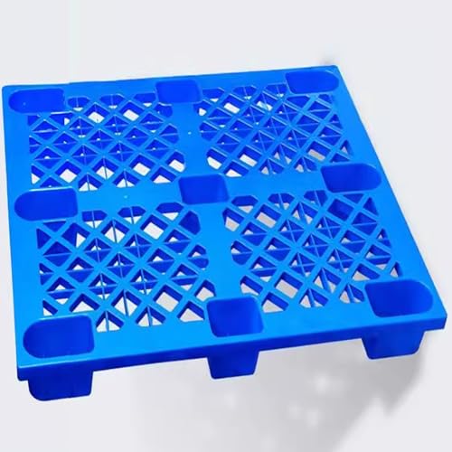 Palette de fret en plastique bleu pour éviter l'humidité des colis en entrepôt