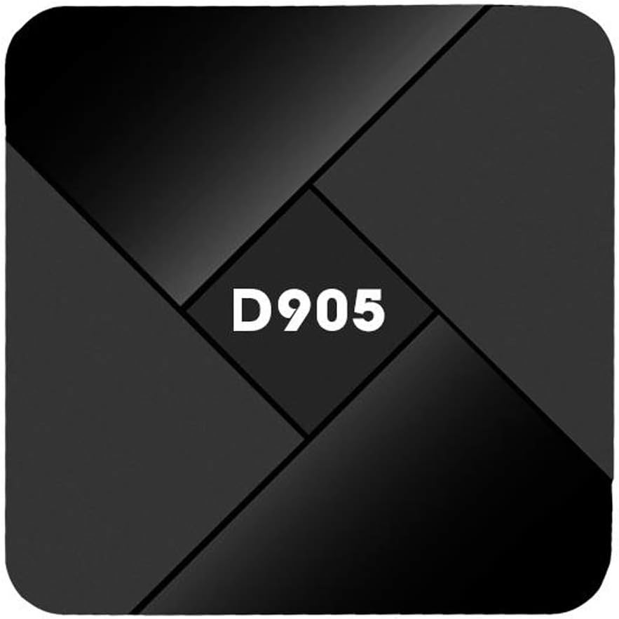 D905 Android TV Box, 4K Android 9.0 Smart TV Box Amlogic S905 Quad Core 64-bit for Home Entertainment