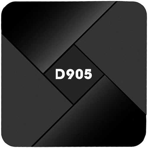 Caja de TV Android D905, 4K Android 9.0 Smart TV Box Amlogic S905 Quad Core 64-bit Media Player Soporte 3D WiFi HDMI para entretenimiento en el hogar