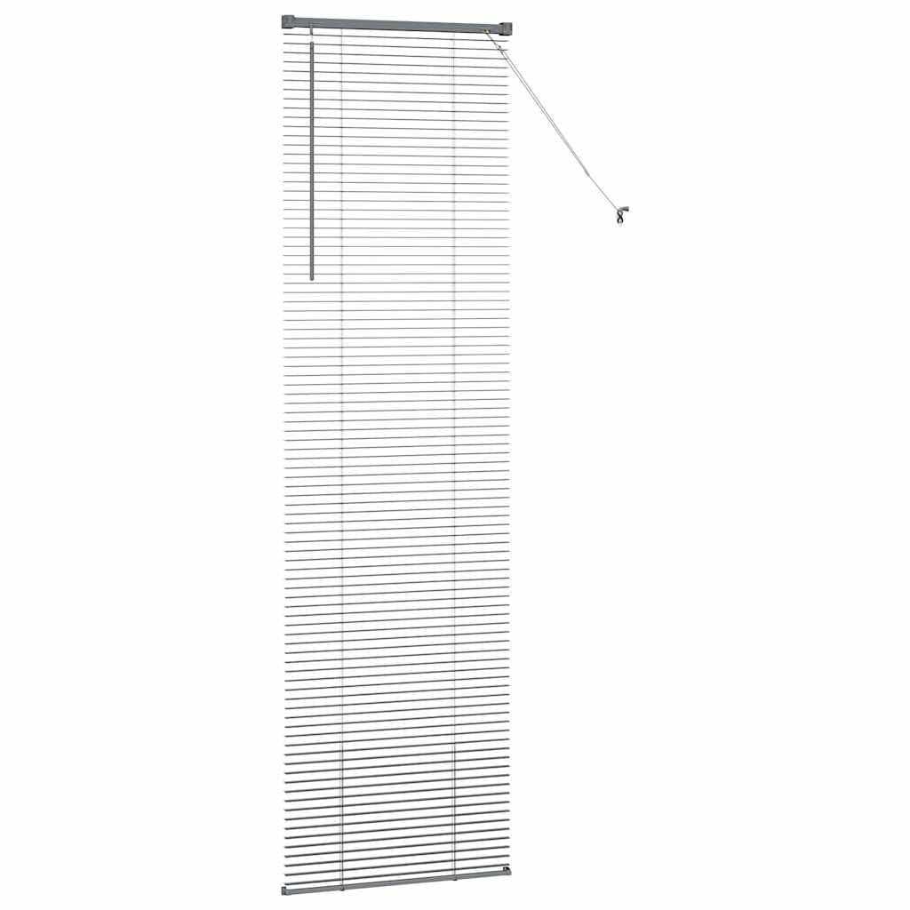 Stores vénitiens en Aluminium Gris foncé 220 x 55 cm pour fenêtre Salon Cuisine Bureau avec lamelles réglables contrôle lumière intimité Protection UV