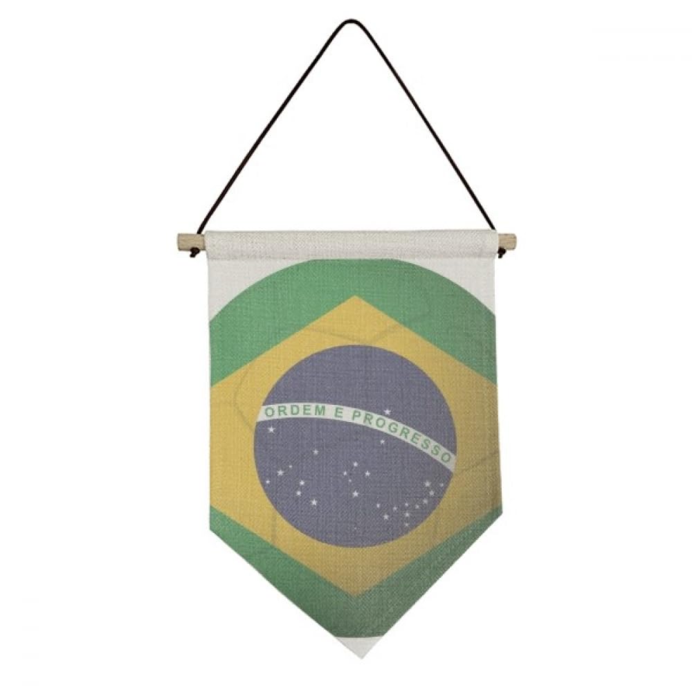 Drapeau Brésil football toile pour habiller un mur vide - 4