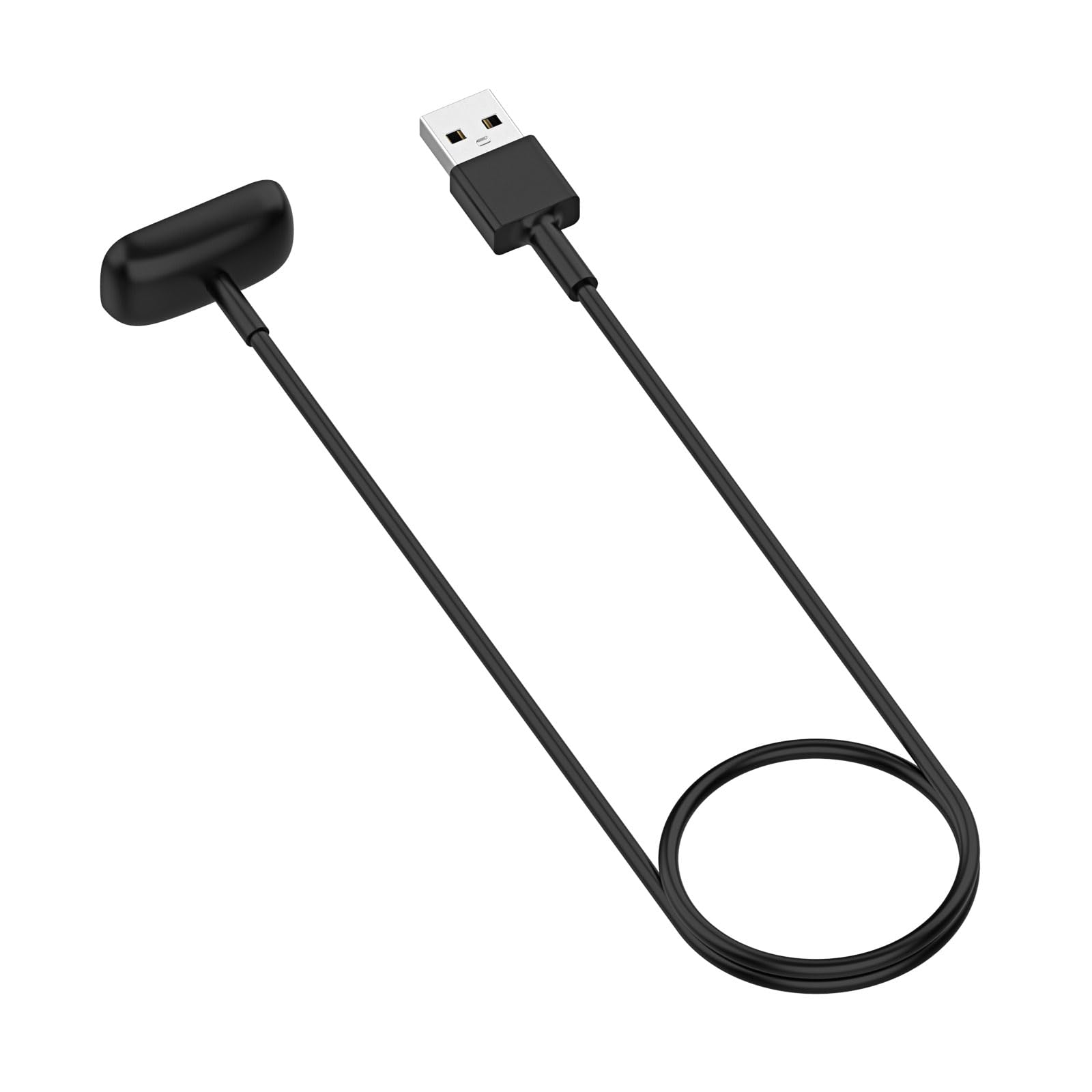 AKYGA AK-SW-45 kabel do ładowania USB, kompatybilny z Fitbit Luxe/Charge 5 / Charge 6, 1 m, czarna ładowarka