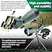 Telescopio Terrestre 20-60X80 Profesional Telescopio Monocular Impermeable Birdwatching HD con Adaptador de...