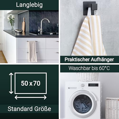 Geschirrtücher ZOLLNER Set aus 5 Baumwolltüchern 50×70 cm