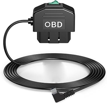 Dash Cam OBD Hardwire Kit,Dash Camera USB Type C Hardwire Kit with OBD Power Cable for Dashcam 12-24V to 5V/3A