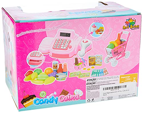 Caixa Registradora Com 47 Pcs + C Art Brink