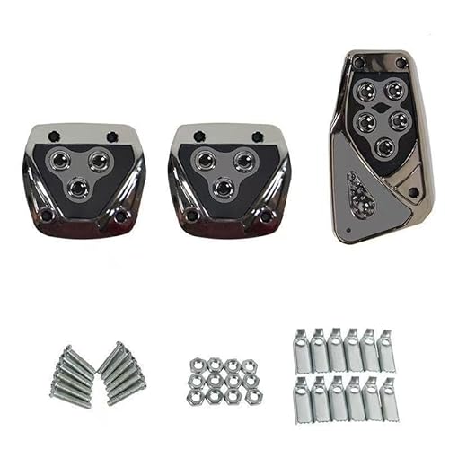 ZLXMRUT 2/3pcs Car Brake Gas Pedal Covers for Toyota RAV4