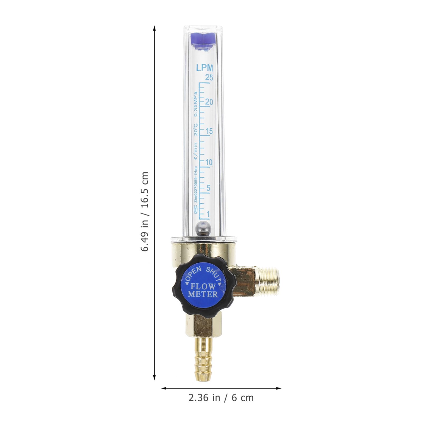 ULTECHNOVO Argon and Flow Indicator Regulator for Gas Tanks Reliable Performance Smooth Surface Convenient Design for Welding and Industrial Use