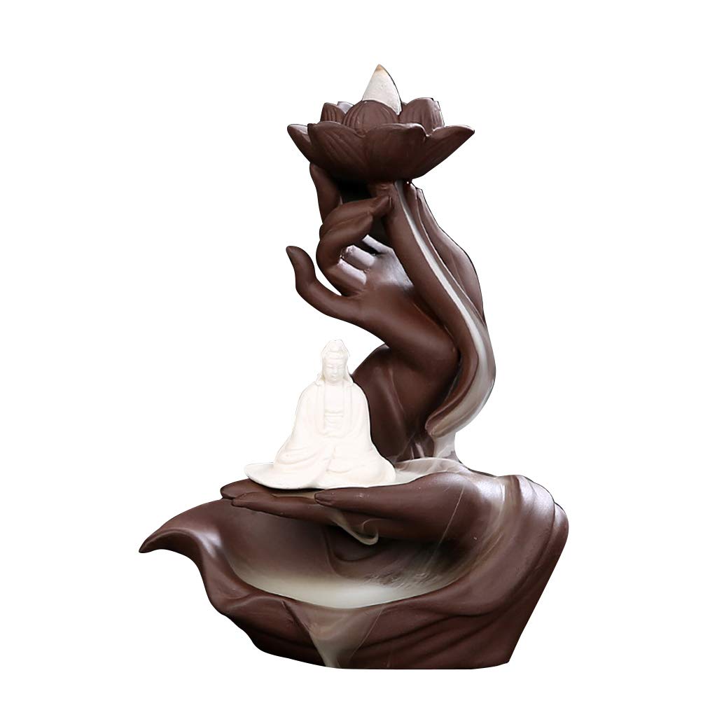 carotoe Waterfall for Burner Ceramic Decorative Game Mixed Room Decor Backflow Waterfall Censer