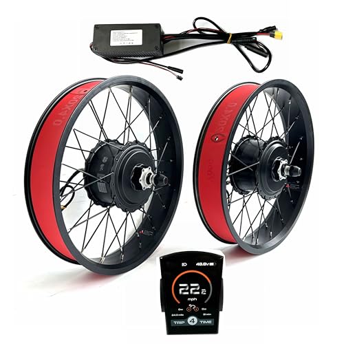 20x4.0 Electric Motor Wheel Set For Electric Bike 48V1000W Dual