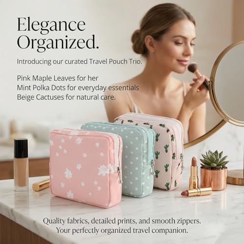 Image of 3Pcs Sanitary Napkin Storage Bag, Small Menstrual Period Bag Period Pouch Waterproof, Tampon Organizer Pouch Tampon Pad Holder for Purse, Pad Bags Feminine Care First Periods