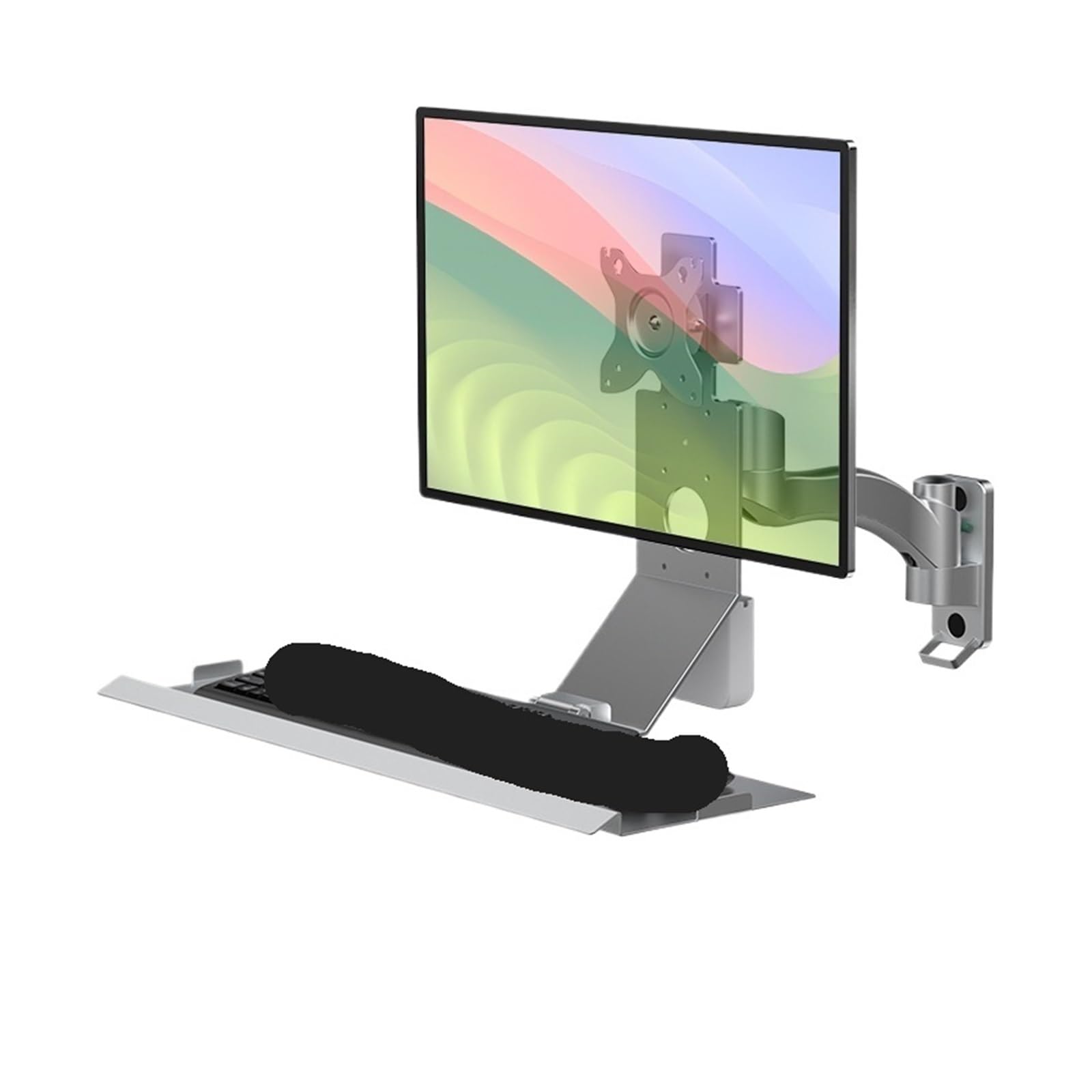 Ikpgbzxm Wks-2Silvertraysize210*600Mm Monitor Stand And Keyboard Tray(Wks-2Silvertraysize210*600Mm)