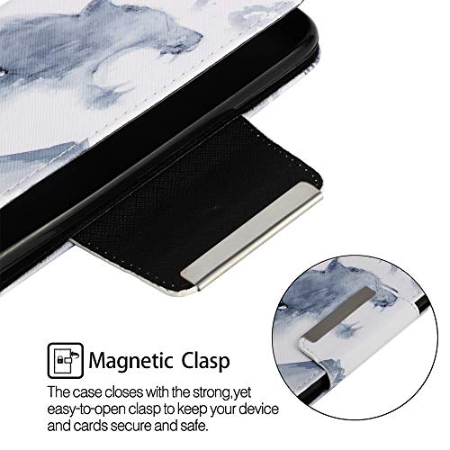 Iphone Xr Case, Iphone Xr Wallet Case, Etubby [Wallet Stand] Pu Leather Wallet Flip Protective Case With Card Slots And Wrist Strap For Apple Iphone Xr 6.1" (2018) - Cat #TOP4