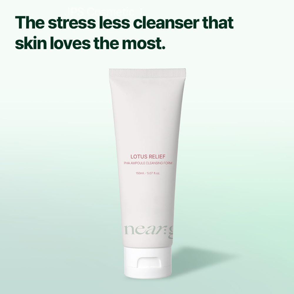 Lotus Relief PHA Ampoule Cleansing Foam I for All Skin Types, Hyaluronic Acid Face Wash, Facial Cleansing Washes (150ml / 5.07 fl.oz.) - Image 4