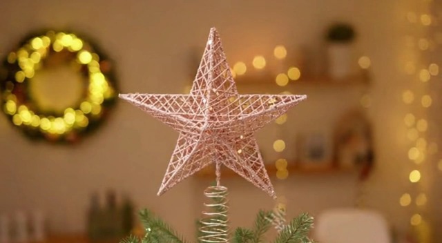 Amazon.co.jp: LEDMOMO クリスマスツリー 星 トップスター ローズ