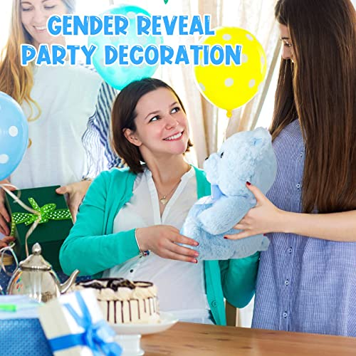 Chalyna 10 Inch Bear Stuffed Animal First Bear Baby Shower Bear Plush Toy For Wedding Birthday Mothers Day Party Favor Gift (Blue) #TOP3