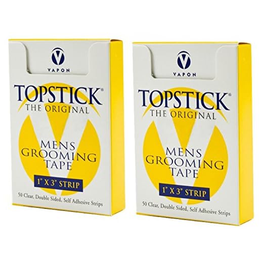 Vapon Topstick 1" X 3" - 50 Strips in each box (2 boxes) Hypo-Allergenic All Purpose Clear Double Tape