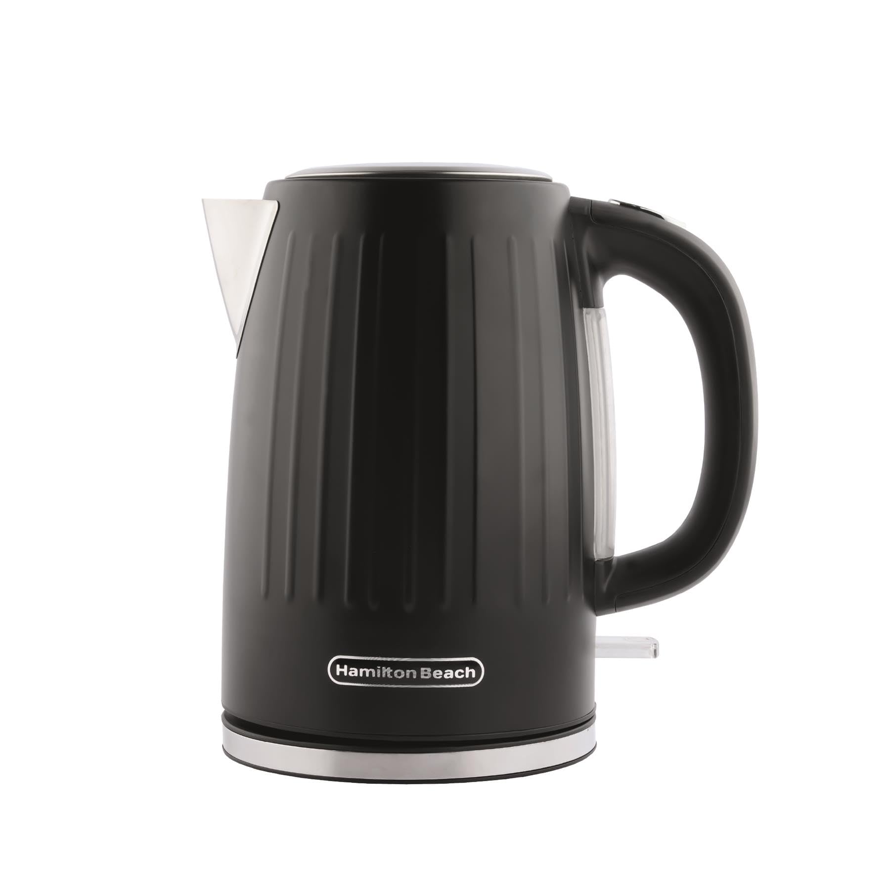 Hamilton Beach Electric Kettle, Harmony, 1.7L, Rapid Boil, Boil Dry Protection, 360° Swivel Base, Removable Limescale Filter, Illuminated Indicator Light, Espresso - HBK012B — image 1