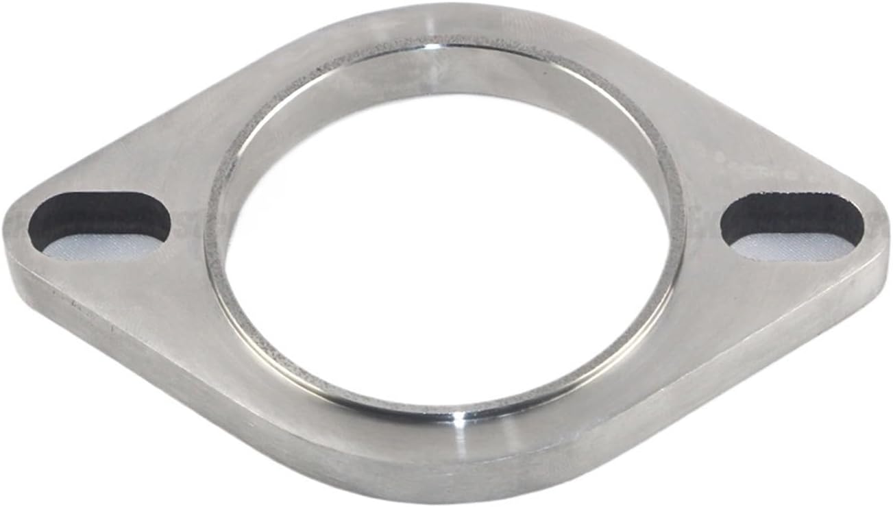 Automotive exhaust muffler 304 stainless steel welded two-hole sealing gasket 45/51/57/60/63/70/76mm(76mm)