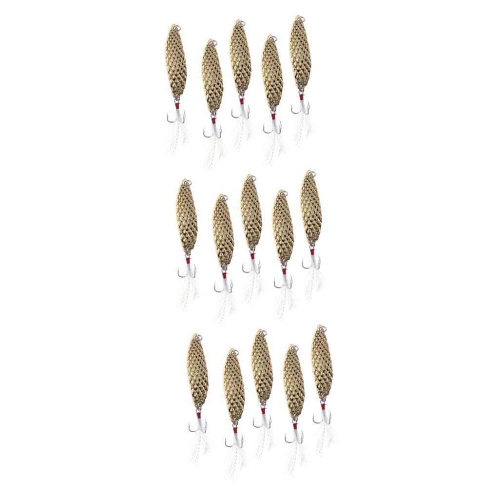BESPORTBLE Lot De 3 Hameçons Triples en Métal pour Pêche Cuillères en Alliage De Zinc Dur pour Appâts De Pêche Australiens 5 Pièces X 3