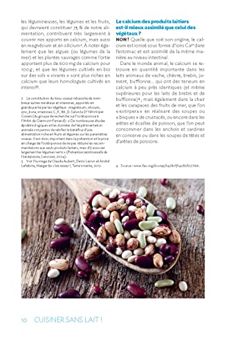 Cuisiner sans lait: 100 recettes riches en calcium...