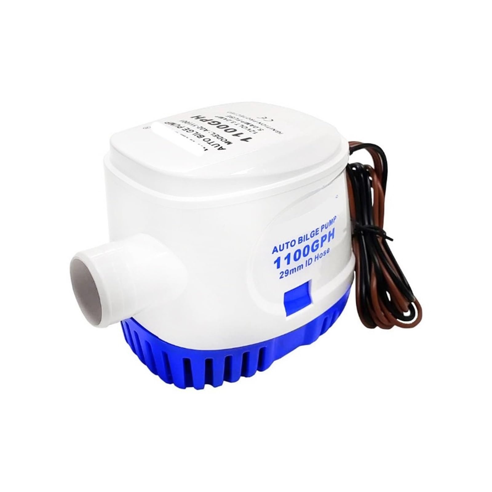 Pompa di sentina automatica 1pc 12V 24V 1100GPH sommergibile Smart Water(750GPH-12V Blue)