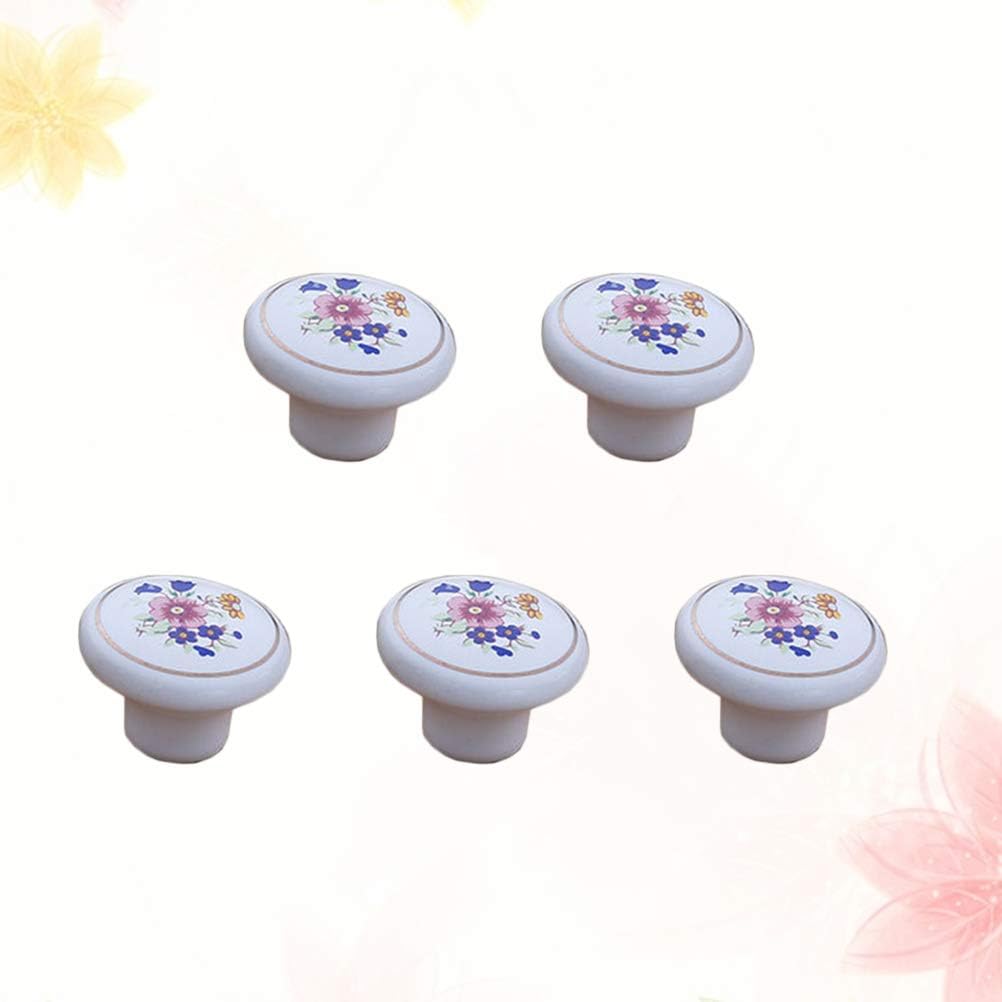 knobs,Cabinet Knobs, Ceramic Pull Handle Knobs Door Knobs45Pcs Round Drawer Knob for Cabinet Furniture Kitchen Home Decoration