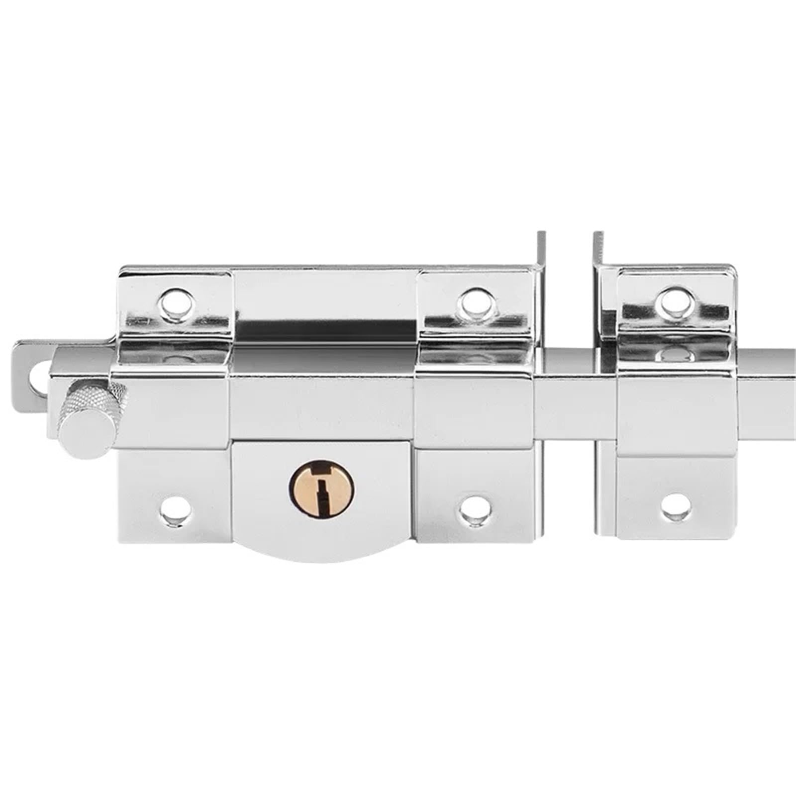 Gate Bolt Door Bolt Garden Iron Fireproof Lock Plug Anti-Theft Non-Mechanical Latch Security Guard Accessories(2800CR Open Right)