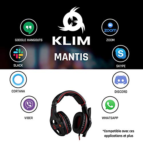 KLIM Mantis - Casque Gamer avec Micro - Nouveauté 2023 - USB Casque Micro PS4, PS5, PC, Nintendo Switch, Mac + Casque Gaming 7.1 Surround avec Réduction de Bruit Passive + Casque PS5 – vue 5