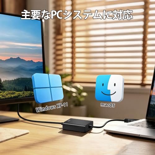 Image of Fumanri USB 3.0 HDMI Converter Adapter with Built-In Driver, 5 Gbps High Speed Transmission, Cable, Supports 1080P, Audio Output, Display Adapter