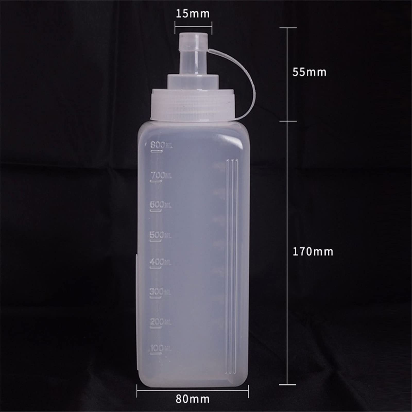 Botellas de especias de 800 ml, para dispensador, salsa de tomate, mostaza, mayonesa, salsas picantes, botellas de aceite, accesorios de cocina
