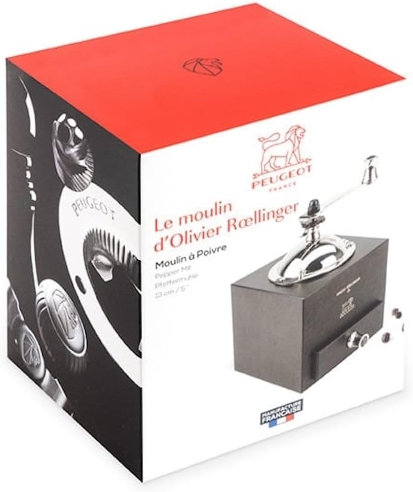 Peugeot Olivier Roellinger 5.25 Inch Pepper Mill, Chocolate