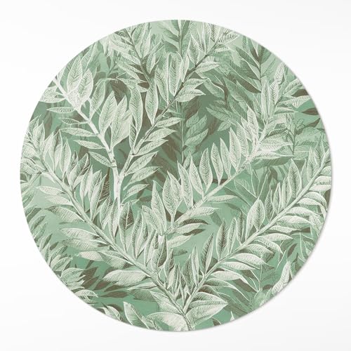 Tapis PVC maison deco de sol ø150 cm rond durable et élégant