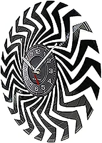 Horloges de cuisine mur 12 pouces abstrait géométrique design rétro