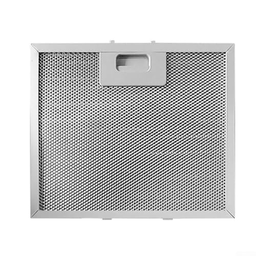 Drivstraw Filtro de grasa para campana extractora de malla metálica plateada de 400 x 300 x 9 mm, repuesto de ventilación de acero inoxidable, se adapta a la mayoría de campanas extractoras, fácil de