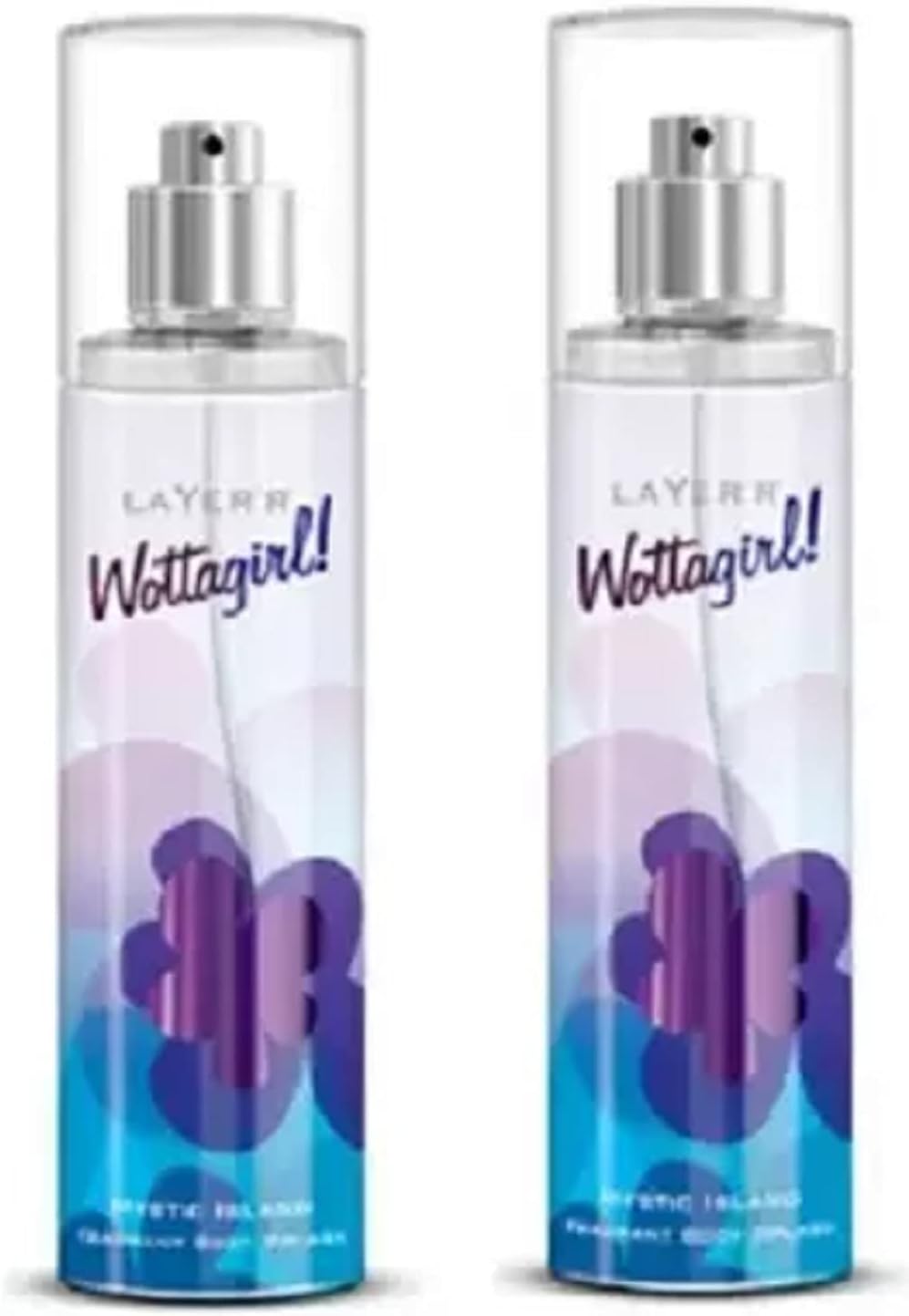 Layerr Wottagirl Mystic Island Combo of 2 Pieces Deodorant Spray - For Women (270 ml, Pack of 2)