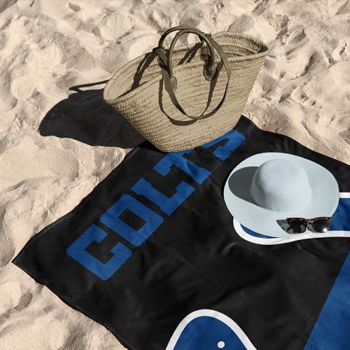Image of Northwest NFL Indianapolis Colts Microfiber Beach Towel, 30 x 60 Inches - Quick Dry, Sand Resistant, Lightweight, Highly Absorbent, Incisor Design
