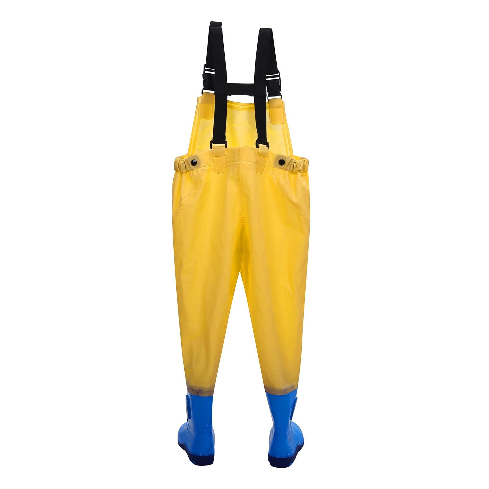 Generisch Wathose Kinder Wasserdicht Mit Stiefel Wathose Neopren Anglerhose Wasserdicht Mit Stiefel Verstellbare Träger für Jungen und Mädchen Matschhose mit Gummistiefeln