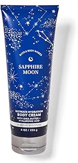 Bath & Body Works Sapphire Moon Ultimate Hydration Body Cream Gift Set For Women, 8 Fl Oz (Sapphire Moon)