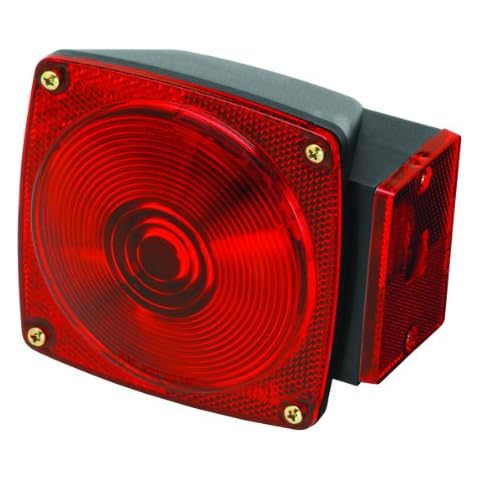 Wesbar "2523073 Submersible Under 80"" Trailer Light, silver Cover