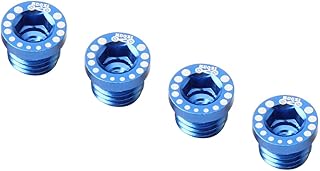 4 Piezas Tornillos de Freno de Aluminio para Bicicleta de Tornillos de Perno para Pinza de Freno Compatibles con Bicicleta de Montaña y Carretera Color Azul