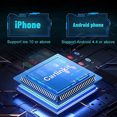 CarlinKit Dongle com fio CarPlay Android Auto para rádio de carro com sistema Android versão 4.4.2 e