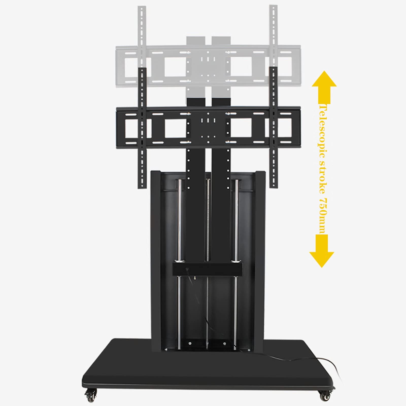 tv Stand Smart Electric. TV Stand Altezza regolabile TV Controllo intelligente a doppia colonna a doppia colonna da terra del carrello mobile TV Stand per TV a 40 "-90" TV a schermo piatto fino a 165