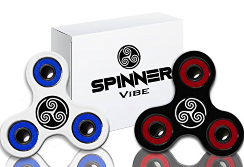 SpinnerVibe Fidget Spinner - The Best Fidget Spinner, High Spin Time, Ultimate Fidget Spinner Premium Fidget Spinner Toy Prime Fidget Spinner !