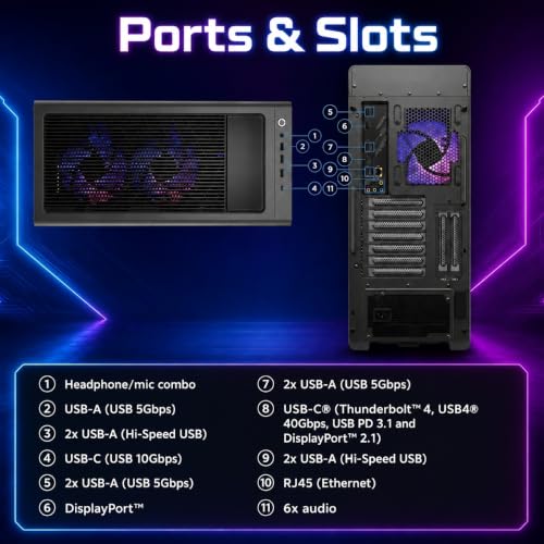 Image of Lenovo Legion Tower 7i Gen 10 Gaming Desktop PC, RTX 5080 16GB GDDR7, Intel Core Ultra 9 285K, 64GB DDR5 5600MT /s, 2TB SSD, Legion Coldfront Cooling, Windows 11 Pro, KB & Mouse