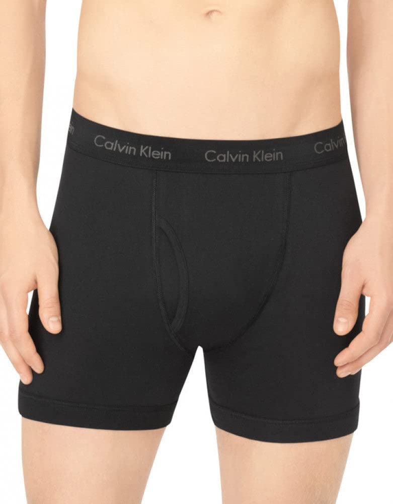 Calvin Klein Men's Underwear Cotton Classics Boxer Briefs - Medium - Black (Pack of 3)